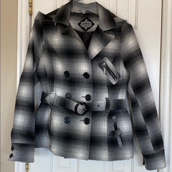 Jou Jou Jackets & Blazers - Jou Jou Plaid Coat